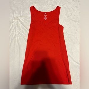 Sonoma size small red v-neck tank top